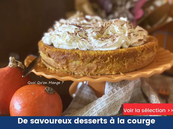 De savoureux desserts à la courge